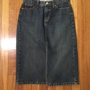 Vintage GAP High Waisted Denim Pencil Skirt